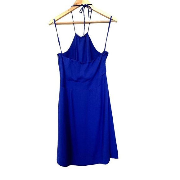 Banana Republic Deep Blue Halter Dress 6 - Picture 7 of 11